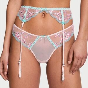 NWT Victoria’s Secret Cherry Blossom Garter Belt